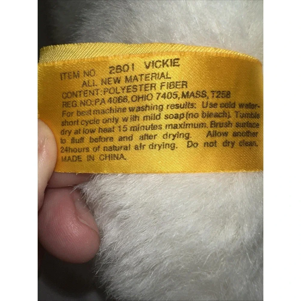 Vintage 1994 24K ASPCA Polar Puff Special Effects Plush Cat Vickie #2801 Clean!